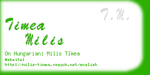 timea milis business card